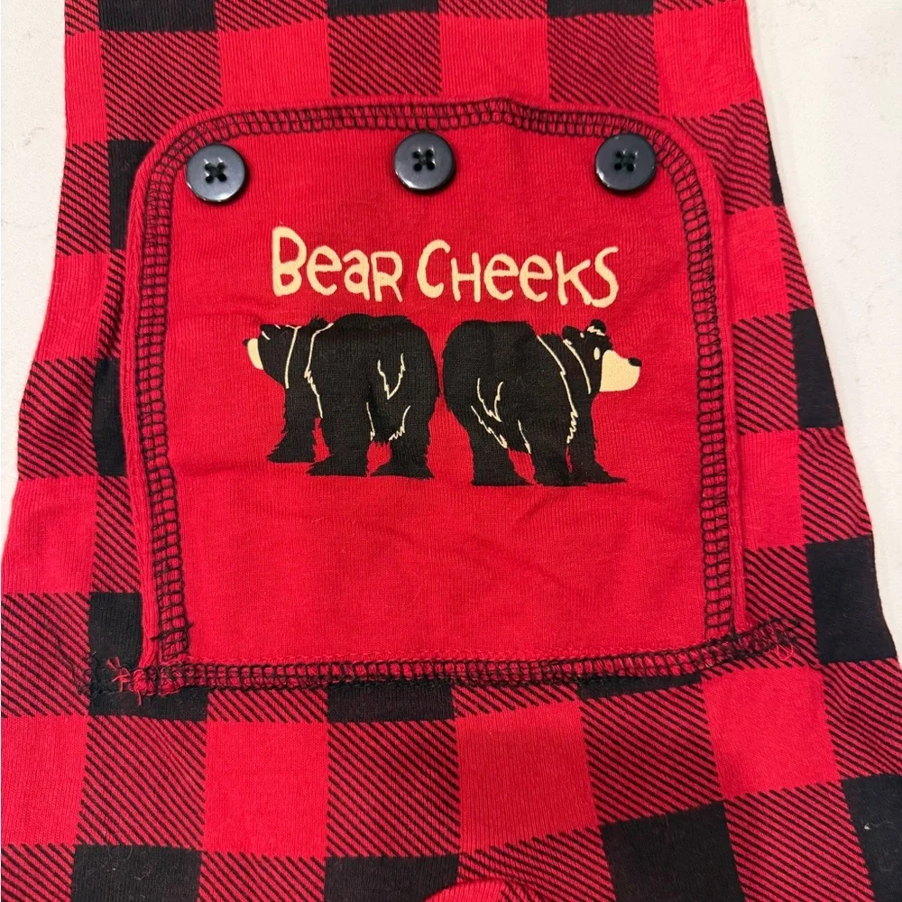 Bear cheeks pajamas, two matching Christmas pajamas! Perfect for twins.